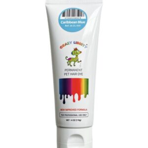 A tube of colorful acrylic paint designed for art projects.