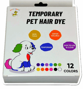 Non-toxic pet hair dye box