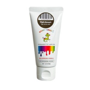 A tube of colorful face paint with a white cap.