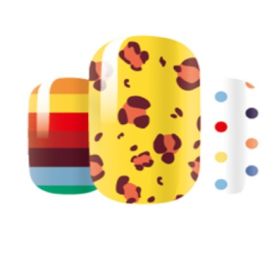 Vibrant nail art stickers