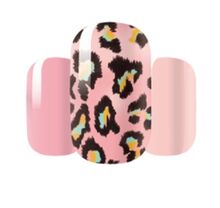 Pink leopard nail designs