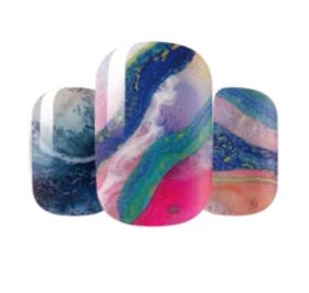 Colorful abstract nail art designs