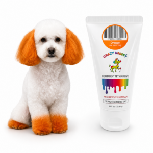 Pet Hair Dye (Orange) 2.8 Fl Oz, Permanent Dog Hair Dye