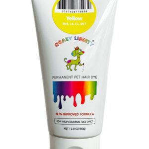 Tube of colorful craft paint with a playful design.