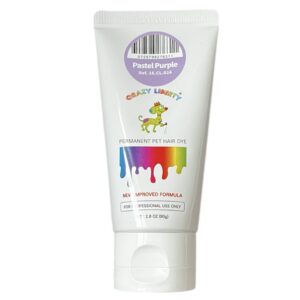 A tube of pet-safe hair dye without ammonia and peroxide.