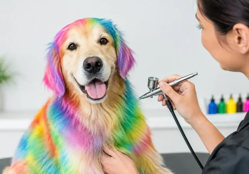 Dog Airbrush Color for Bright, Safe Style