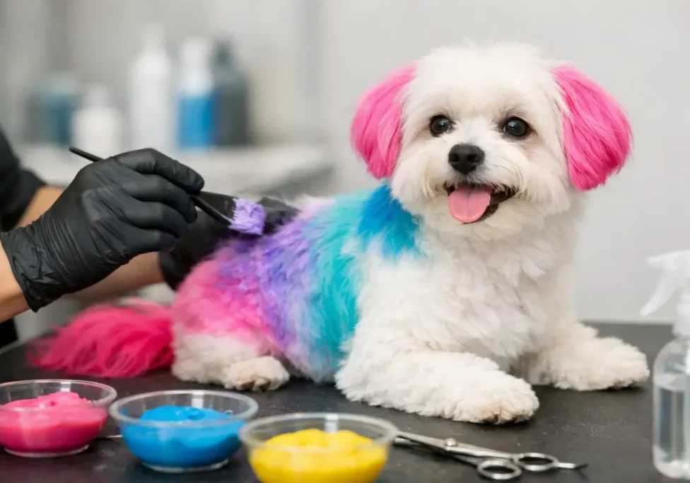 How to Dye Dog Fur Safely and Brightly